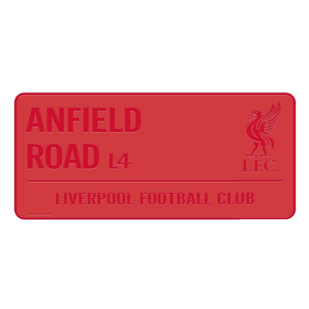 Liverpool FC Anfield Road L4 Crest Street Sign / Red